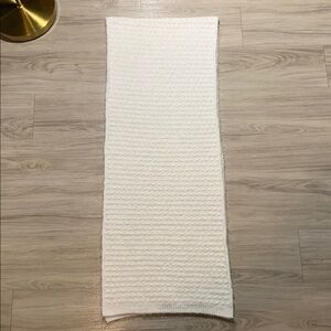 Zara Cream White Wool Scarf